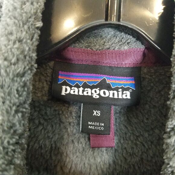 Patagonia Women's Re-Tool Snap-T Pullover Sweater Sz XS Gray Pocket Logo Outdoor - Picture 5 of 6